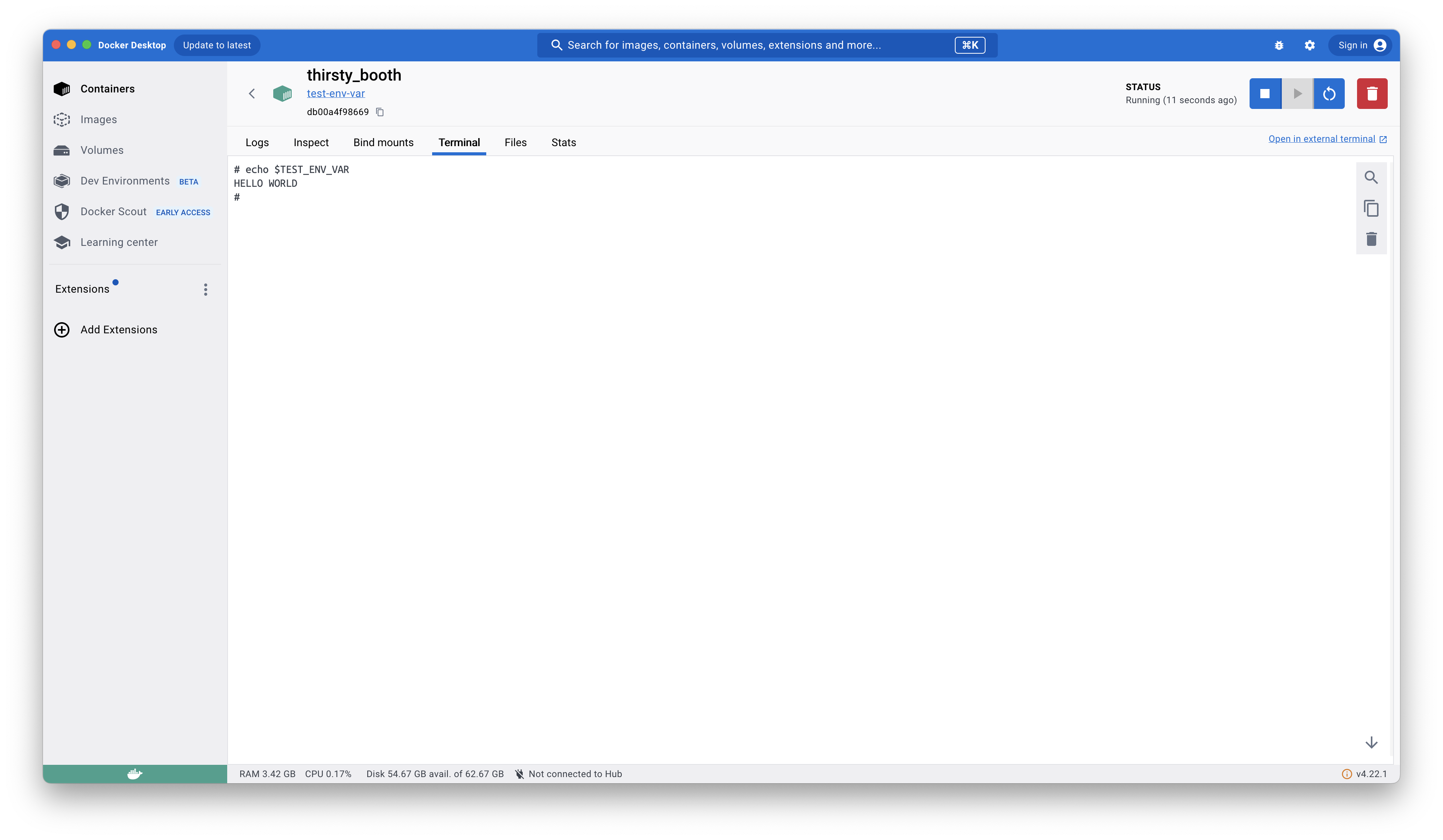 Docker images