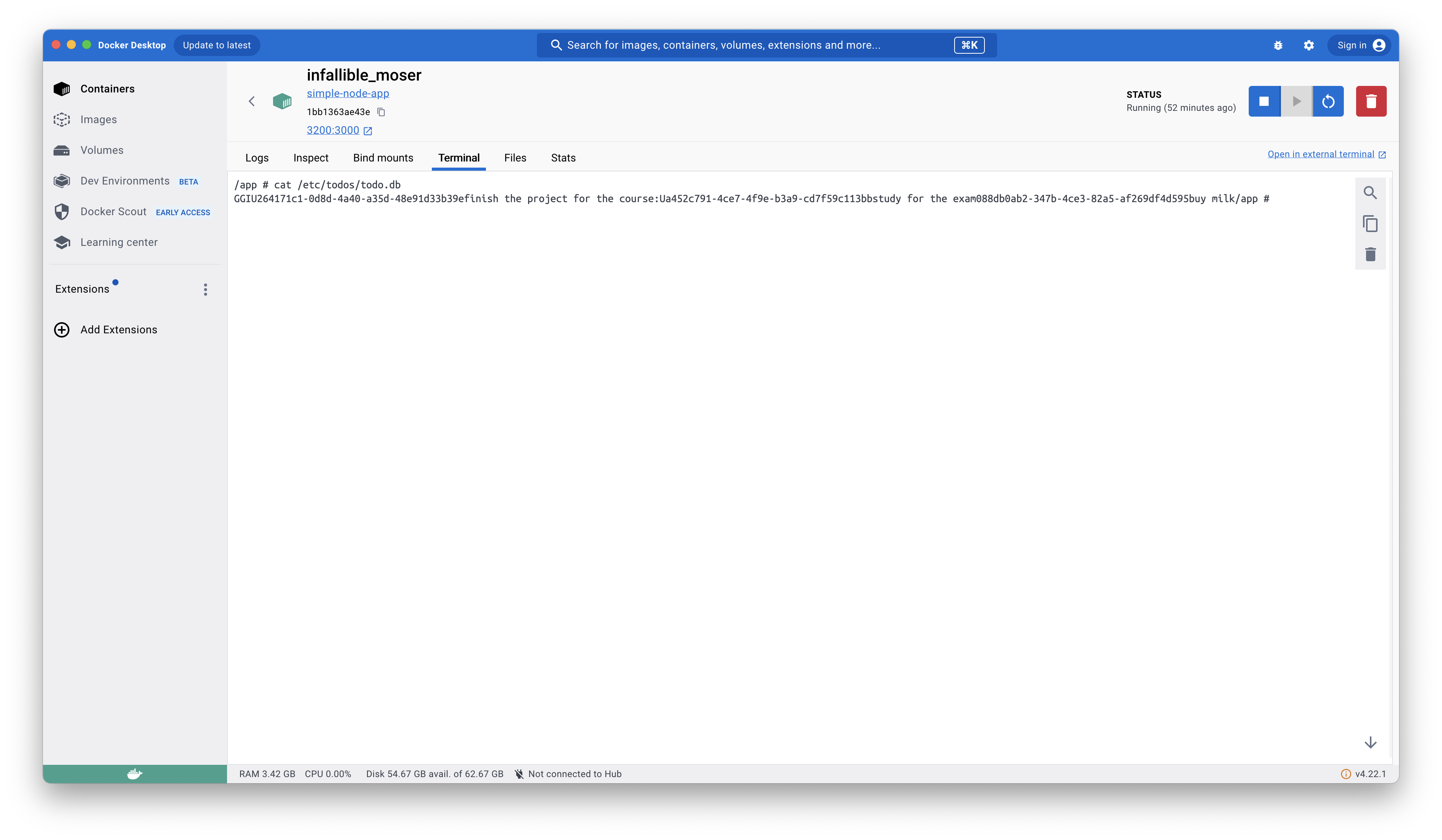 Docker images