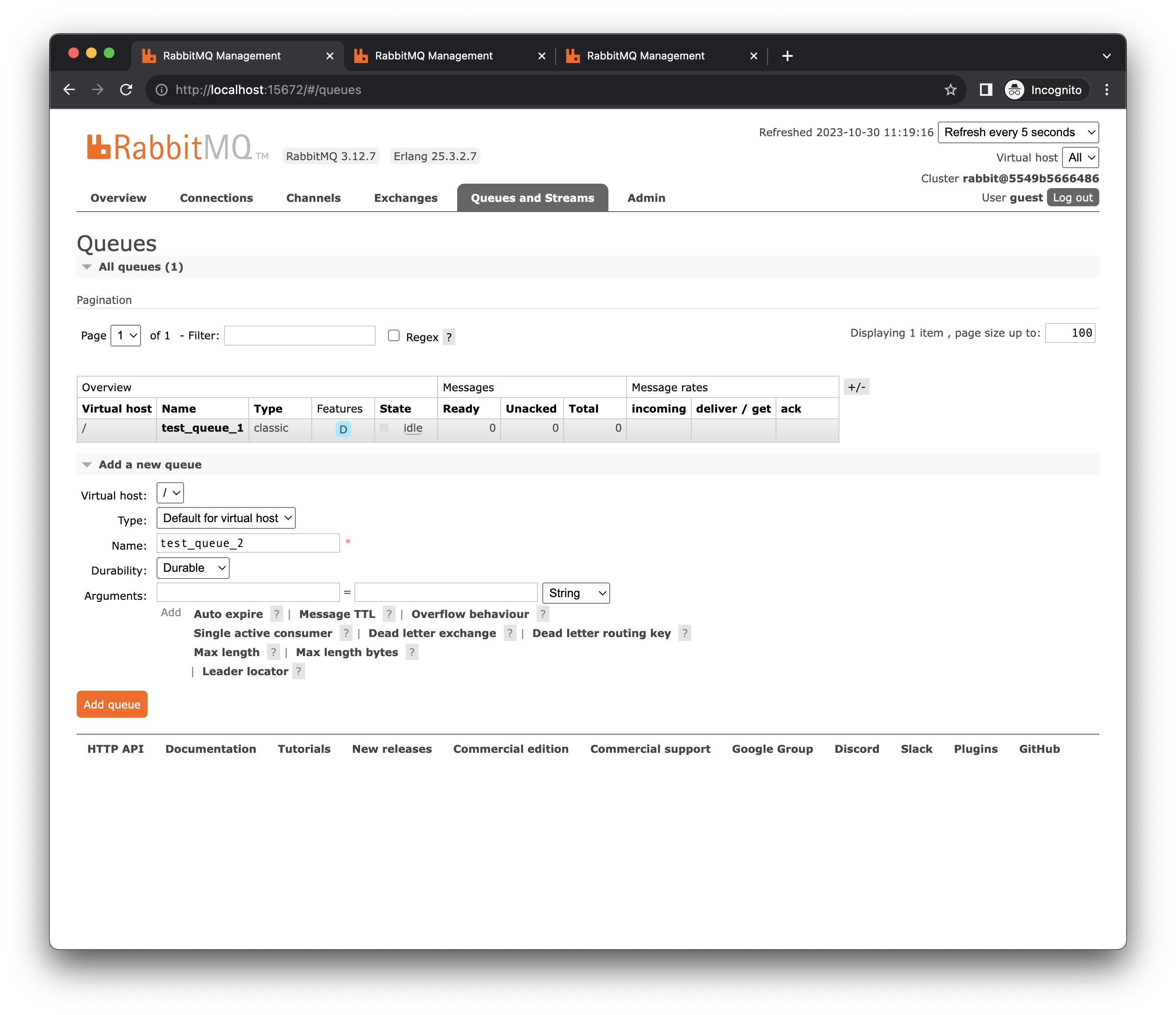 RabbitMQ gettingstarted4